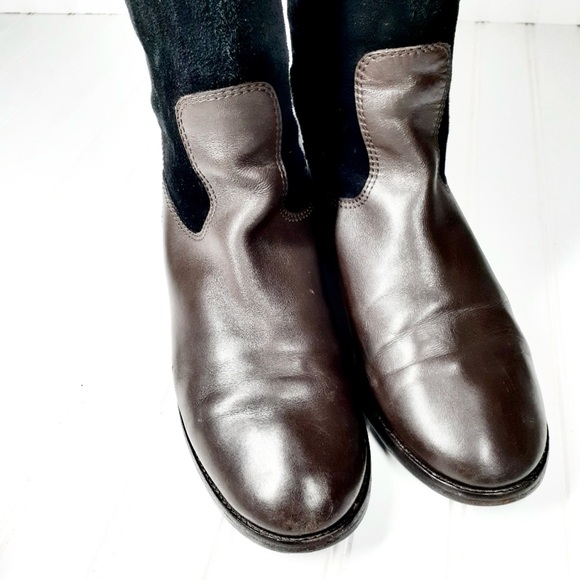 Giuseppe Zanotti Suede & Leather Knee-High Riding Boots - Picture 5 of 12